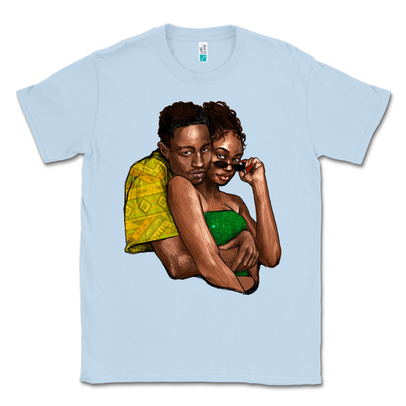 Black Couple Classic Tee by NancyCooperArtShop | Teevron