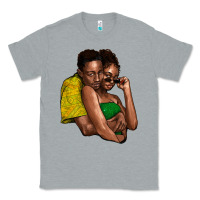 Heather Grey black couple Classic Tee - NancyCooperArtShop