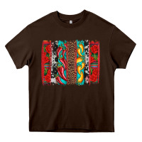 Chocolate Brown cinco de mayo vibes brushstrokes Heavy Core Tee - Artiststas