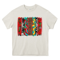 Cream cinco de mayo vibes brushstrokes Heavy Core Tee - Artiststas