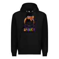 Black spooky mama Premium Hoodie - JahusDesignShop