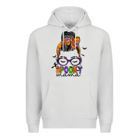 Dove Grey spooky mama Premium Hoodie - JahusDesignShop