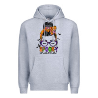 Heather Grey spooky mama Premium Hoodie - JahusDesignShop