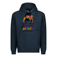 Navy spooky mama Premium Hoodie - JahusDesignShop