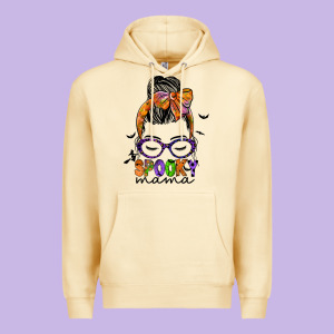 Spooky Mama Premium Hoodie Designed By Jahusdesignshop
