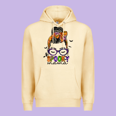Spooky Mama Premium Hoodie Designed By Jahusdesignshop