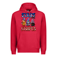 Cardinal Stars and stripes gnomes 4th of july Premium Hoodie - CowGirlArtShop