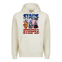 Oatmeal Heather Stars and stripes gnomes 4th of july Premium Hoodie - CowGirlArtShop