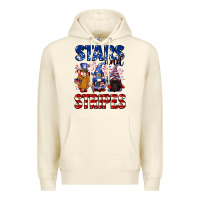 Sandshell Stars and stripes gnomes 4th of july Premium Hoodie - CowGirlArtShop