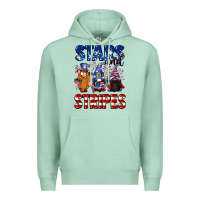 Seafoam Stars and stripes gnomes 4th of july Premium Hoodie - CowGirlArtShop