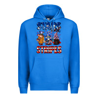 True Royal Stars and stripes gnomes 4th of july Premium Hoodie - CowGirlArtShop