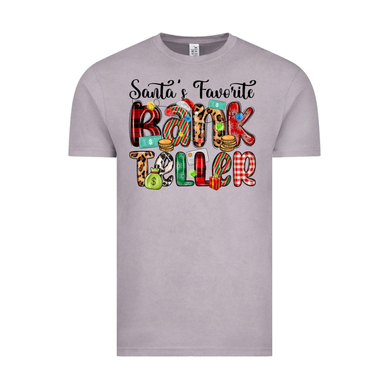 Santa S Favorite Bank Teller Vintage Tee by MaliasSmallBusiness | Teevron
