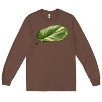 Chestnut Golden Pothos Leaf Long Sleeve Tee - LillyAllenDesigns