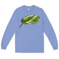 Colony Blue Golden Pothos Leaf Long Sleeve Tee - LillyAllenDesigns