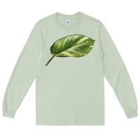 Matcha Golden Pothos Leaf Long Sleeve Tee - LillyAllenDesigns
