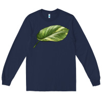 Navy Golden Pothos Leaf Long Sleeve Tee - LillyAllenDesigns
