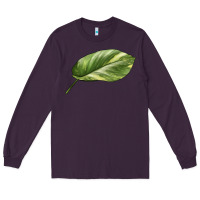 Plum Golden Pothos Leaf Long Sleeve Tee - LillyAllenDesigns