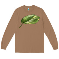 Toasted Coconut Golden Pothos Leaf Long Sleeve Tee - LillyAllenDesigns