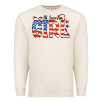 Sandshell All American Girl Bandana Premium Sweatshirt - CowCowDesign