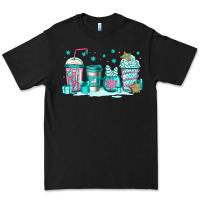 Black winter Christmas tree cakes coffee Premium Tee - Jasminsmagicworld