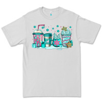 Dove Grey winter Christmas tree cakes coffee Premium Tee - Jasminsmagicworld