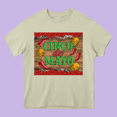 Cinco De Mayo Heavy Core Tee Designed By Artiststas