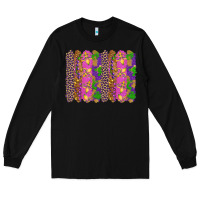 Black mardi gras brushstrokes Long Sleeve Tee - RanaPortraitStore