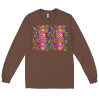 Chestnut mardi gras brushstrokes Long Sleeve Tee - RanaPortraitStore