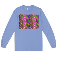 Colony Blue mardi gras brushstrokes Long Sleeve Tee - RanaPortraitStore