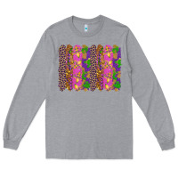 Heather Grey mardi gras brushstrokes Long Sleeve Tee - RanaPortraitStore