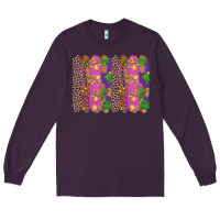 Plum mardi gras brushstrokes Long Sleeve Tee - RanaPortraitStore