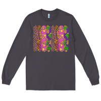 Smoke mardi gras brushstrokes Long Sleeve Tee - RanaPortraitStore