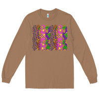Toasted Coconut mardi gras brushstrokes Long Sleeve Tee - RanaPortraitStore