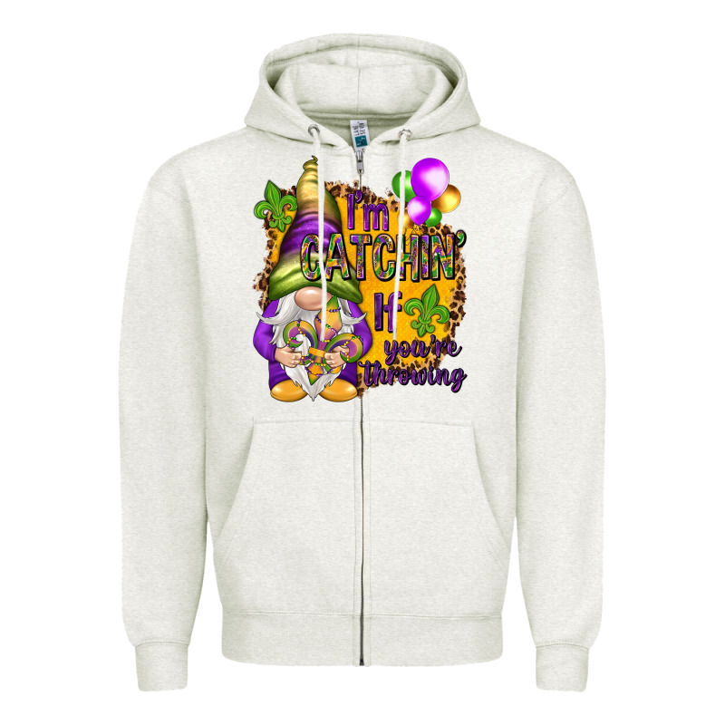I'm Catching If You're Throwing Zipper Hoodie by HowdyJamesFarm | Teevron
