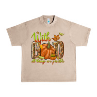 French Oak with god all things are possible Urban Heavy Tee - NancyCooperArtShop
