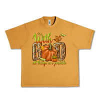Peanut Butter with god all things are possible Urban Heavy Tee - NancyCooperArtShop