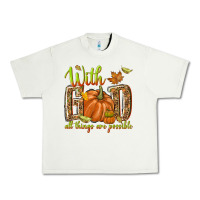 Pistachio with god all things are possible Urban Heavy Tee - NancyCooperArtShop