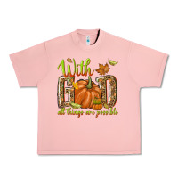 Salmon with god all things are possible Urban Heavy Tee - NancyCooperArtShop