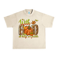 Sandshell with god all things are possible Urban Heavy Tee - NancyCooperArtShop