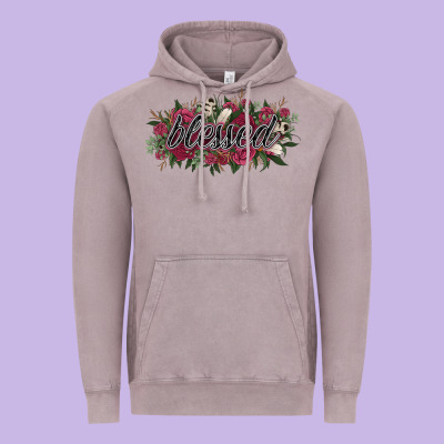 Blessed Vintage Hoodie Designed By Nancycooperartshop