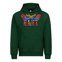 Forest Green American Babe With Sunflowers Urban Hoodie - LillyAllenDesigns