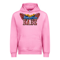Fuchsia Pink American Babe With Sunflowers Urban Hoodie - LillyAllenDesigns