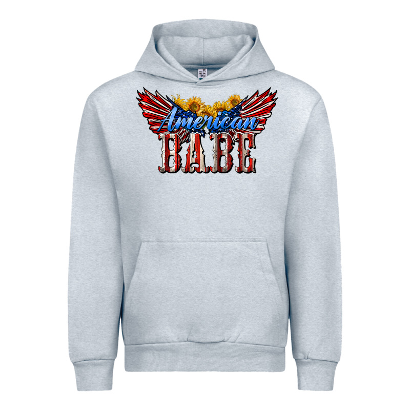 American Babe With Sunflowers Urban Hoodie by LillyAllenDesigns | Teevron