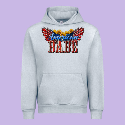 American Babe With Sunflowers Urban Hoodie Designed By Lillyallendesigns