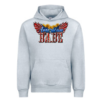 Heather Grey American Babe With Sunflowers Urban Hoodie - LillyAllenDesigns