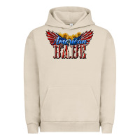 Pigment French Oak American Babe With Sunflowers Urban Hoodie - LillyAllenDesigns