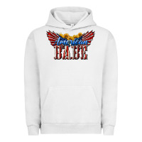 Pigment Lunar Rock American Babe With Sunflowers Urban Hoodie - LillyAllenDesigns