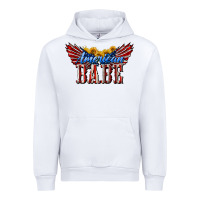 White American Babe With Sunflowers Urban Hoodie - LillyAllenDesigns