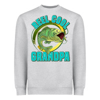 Heather Grey reel cool grandpa Heavyweight Sweatshirt - Jasminsmagicworld