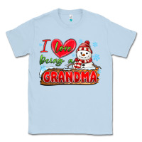 Dusty Blue i love being a grandma Classic Tee - MaliasSmallBusiness